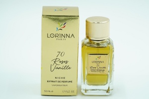 Parfum Lorinna Roses Vanille, 50 ml, extract de parfum, unisex inspirat din Mancera Roses Vanille