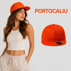 Șapcă Damă tip Snapback cu Cozoroc Drept, Reglabilă din Bumbac – Rap 6P 302 - Img 13