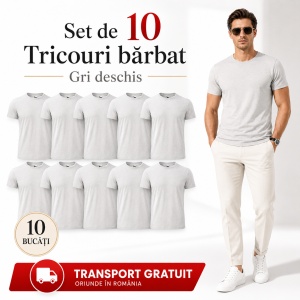 Set 10 Tricouri Bărbat în Aceeași Nuanță, Malfini, 100% Bumbac, 145 g/m², Guler Rotund, 26 Culori, Mărimi S–3XL - Img 16