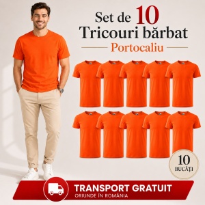 Set 10 Tricouri Bărbat în Aceeași Nuanță, Malfini, 100% Bumbac, 145 g/m², Guler Rotund, 26 Culori, Mărimi S–3XL - Img 26