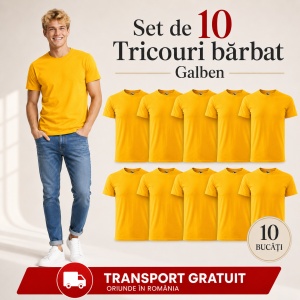Set 10 tricouri bărbat Malfini Basic Clasic, 100% bumbac, regular fit, 48 culori, mărimi XS–5XL - Img 27