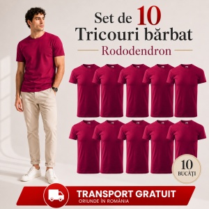 Set 10 tricouri bărbat Malfini Basic Clasic, 100% bumbac, regular fit, 48 culori, mărimi XS–5XL - Img 46
