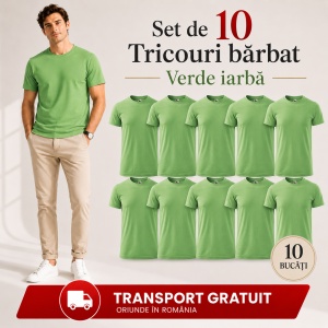 Set 10 tricouri bărbat Malfini Basic Clasic, 100% bumbac, regular fit, 48 culori, mărimi XS–5XL - Img 56