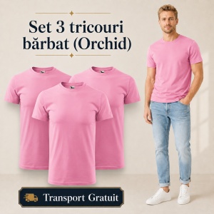 Set 3 Tricouri Bărbat Malfini, 100% Bumbac, 160 g/m², 48 Nuanțe, Mărimi XS–5XL, Transport Gratuit - Img 39