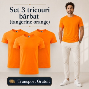 Set 3 Tricouri Bărbat Malfini, 100% Bumbac, 160 g/m², 48 Nuanțe, Mărimi XS–5XL, Transport Gratuit - Img 49