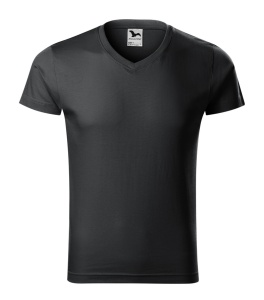 Set 3 Tricouri Bărbați Malfini 146 cu Guler în V, Premium, 100% Bumbac, Slim Fit, Ebony Gray, Army și Kaki Deschis, Mărimi S–3XL - Img 10
