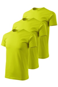 Set 3 tricouri de culoare galben lime