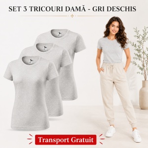 Set 3 tricouri damă, bumbac 100% | 35 de culori disponibile - 134 - Img 24