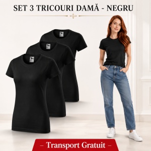 Set 3 tricouri damă, bumbac 100% | 35 de culori disponibile - 134 - Img 34
