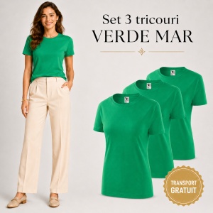 Set 3 tricouri dama - diverse culori pentru femei - Img 30
