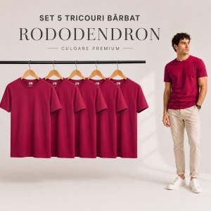Set 5 tricouri bărbat Malfini Basic Clasic, 100% bumbac, regular fit, 48 culori, mărimi XS–5XL - Img 40