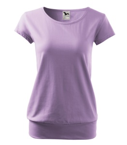 Set 5 tricouri dama din bumbac 100%, cu banda aplicata jos elegant casual pentru femei 120 - Rosu Lavanda Roz Alb Albastru - Img 12