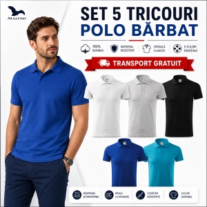 Set 5 tricouri POLO bărbați ,100% bumbac - 202