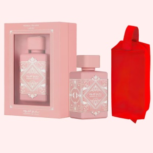 Set parfum Lattafa Badee Al Oud Noble Blush 100ml, parfum Arabesc, Femei, Gentuta cosmetice - Img 11