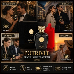 Set parfum Lattafa Opulent Oud 100ml, parfum Arabesc, Unisex, Gentuta cosmetice - Img 4