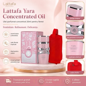 Set parfum Lattafa Yara Concentrated Oil 20ml, parfum Arabesc, Femei, Gentuta cosmetice - Img 10