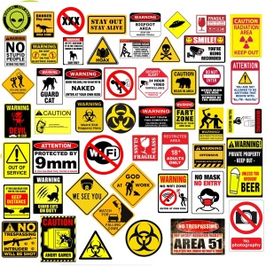 Set Stickere 50 bucati Waterproof Stop Talking - Img 3