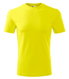 Tricou din bumbac tip clasic regular pentru barbati de culoare galben
