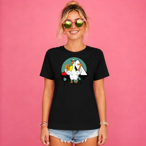 Tricou 67 Six Seven Gasca Alba Stil Urban Logo Street Art, din bumbac 100%, tricou negru, Copii | Dama | Barbat - Img 2