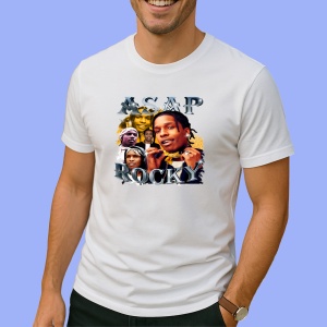 Tricou A$AP Rocky - Casual Smiling, muzica Hip-Hop / Rap, Dama | Barbat | Copii