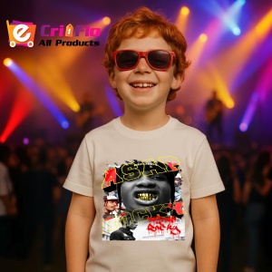 Tricou A$AP Rocky - Gold Teeth Style 1, muzica Hip-Hop / Rap, Dama | Barbat | Copii - Img 13