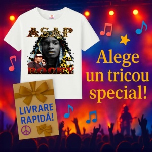 Tricou A$AP Rocky - Leopard Hoodie, muzica Hip-Hop / Rap, Dama | Barbat | Copii - Img 7