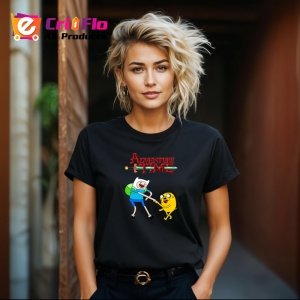 Tricou Adventure Time aventuri fantastice cu Finn si Jake in taramul Ooo, Copii | Dama | Barbat , tricou negru - Img 8