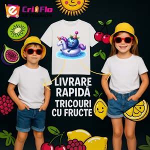 Tricou Afine amuzant de vara in poney, Fructe, Copii | Dama - Img 6