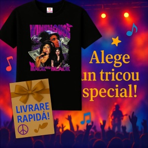 Tricou Amy Winehouse, muzica R&B, Dama | Barbat | Copii, Culoare Negru - Img 11
