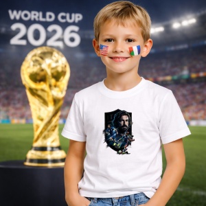 Tricou Andrea Pirlo Italy World Cup Fifa 2026 V2, din bumbac 100%, tricou alb, Copii | Dama | Barbat - Img 5