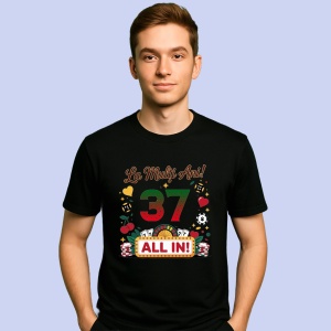 Tricou Aniversar cadou varsta 37 ani, Barbat