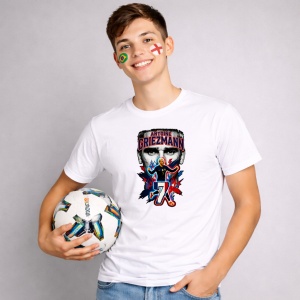 Tricou Antoine Griezmann France World Cup Fifa 2026 Vw, din bumbac 100%, tricou alb, Copii | Dama | Barbat - Img 3