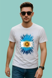 Tricou Argentina Steag Splash Art, Copii | Dama | Barbat - Img 2