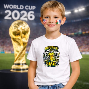 Tricou Artem Dovbyk Ukraine World Cup Fifa 2026, din bumbac 100%, tricou alb, Copii | Dama | Barbat - Img 5