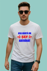 Tricou asa arata un sef adevarat mesaj glumet, Copii | Dama | Barbat - Img 2