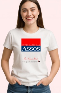 Tricou assos tigari vintage fine virginia blend design clasic, Copii | Dama | Barbat - Img 4