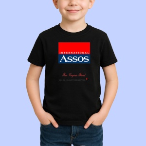 Tricou Assos tigari vintage fine virginia blend design clasic, Copii | Dama | Barbat , tricou negru - Img 2