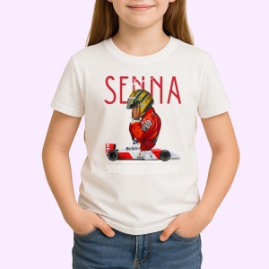 Tricou Ayrton Senna Colaj Istoric Masina Rosie Formula 1 Retro, Copii | Dama | Barbat - Img 3