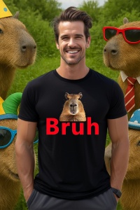 Tricou Barbat CapyBara - Bruhhh - Img 4