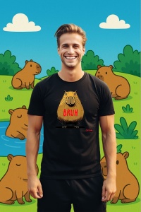 Tricou Barbat CapyBara - Bruhh