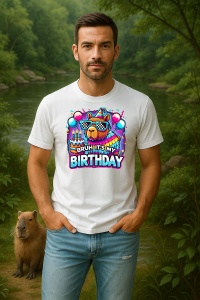 Tricou Barbat CapyBara - It's my birthday