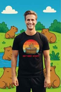 Tricou Barbat CapyBara - Jacuzzi