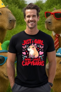 Tricou Barbat CapyBara - Just a girl who loves capy 3 - Img 4
