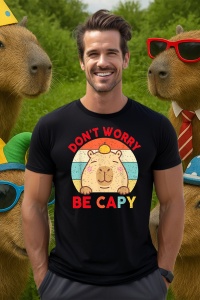 Tricou Barbat CapyBara - Nu iti face griji, fii capy - Img 4
