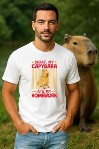 Tricou Barbat CapyBara - Scuze capybara mi-a mancat tema