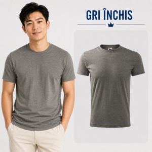 Tricou Bărbat Classic Basic New, 100% Bumbac, 145 g/m², Guler Rotund, 26 Culori, Mărimi S–3XL - Img 20