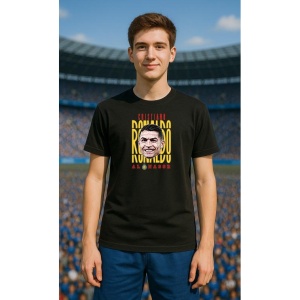 Tricou Barbat cu Fotbalistul Cristiano Ronaldo - Al - Nassr FC - Img 3