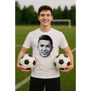 Tricou Barbat cu Fotbalistul Cristiano Ronaldo - Al - Nassr FC - Img 8