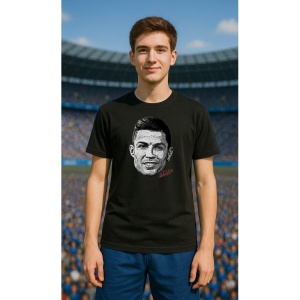 Tricou Barbat cu Fotbalistul Cristiano Ronaldo - Al - Nassr - Img 3