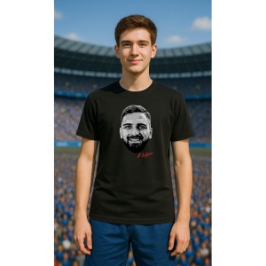 Tricou Barbat cu Fotbalistul Giorgi Mamardashvili - Valencia CF - Img 3